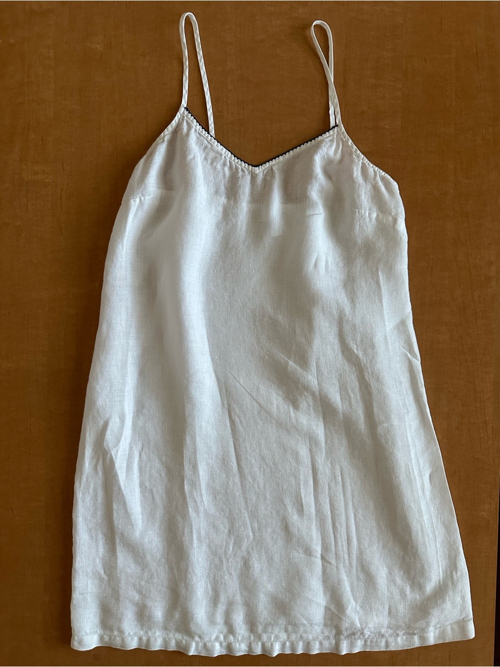 The White Company Linen Blend Slip Night Dress Mini Size XS